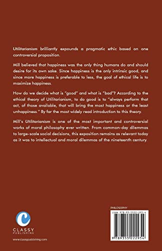 Utilitarianism by Mill, John Stuart