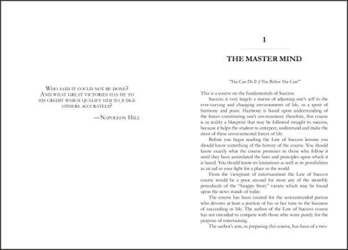 The Law of Success In Sixteen Lessons by Napoleon Hill