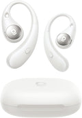 Baseus Eli Sport 2 Open-Ear Headphones Wireless Earbuds,Secure Earhook Sport Design,Ultra-Comfort,4-Mic Clear Calls, IP57 Waterproof,45H Play, Bluetooth 6.0 Earhook Fit Running Workout Gym -White