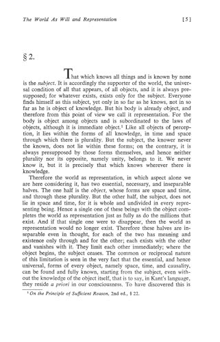 The World as Will and Representation, Vol. 1 by Schopenhauer, Arthur