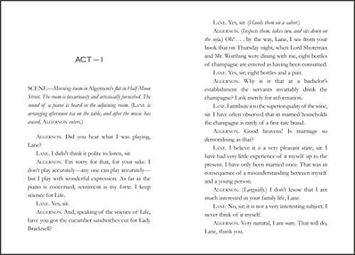 The Importance of Being Earnest by Oscar Wilde
