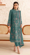 Anaita Green Fox Georgette Suit With Embroidered Sequence Work