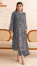 Anaita Blue Fox Georgette Suit With Embroidered Sequence Work