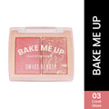 Swiss Beauty Bake Me Up Blush & Highlighter , 2-In-1 Baked Formula, Long-Lasting - Coral Glaze
