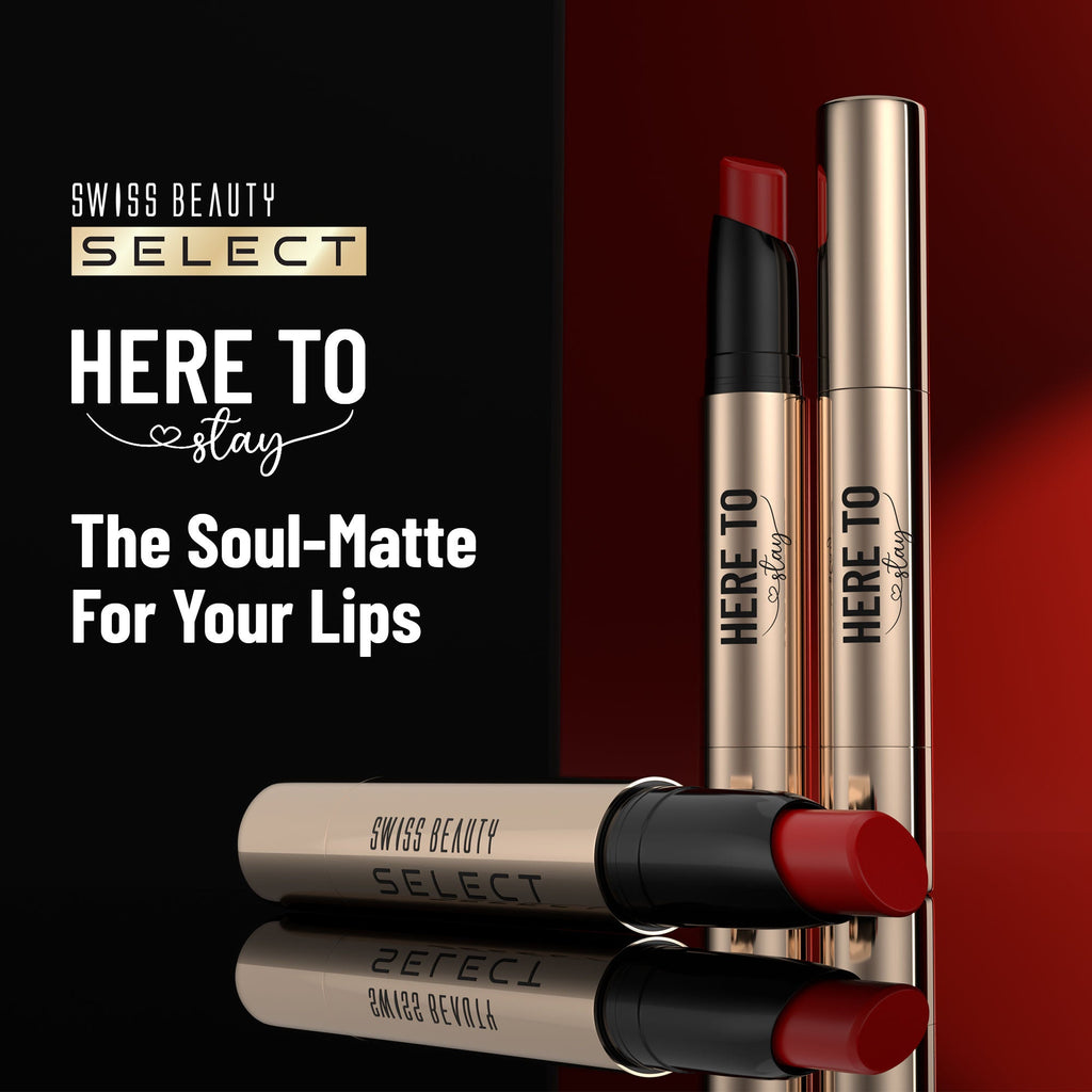 Swiss Beauty Select Here To Stay Lip Crayon Velvety-Matte Finish , 12-Hour Stay - 11 Berry Brulee