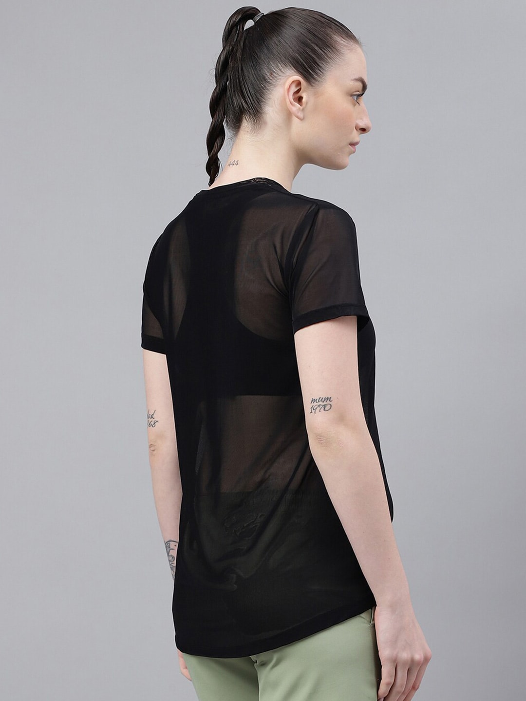 MKH Typography Printed Round Neck Short Sleeves Dri-FIT Relaxed Fit T-shirt