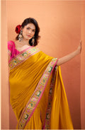 Anaita Yellow Silk Zari Weaving With Classic Patola Saree With Blouse