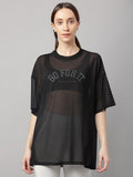 MKH Typography Printed Drop Shoulder Sleeves Dri-FIT Sports T-Shirt