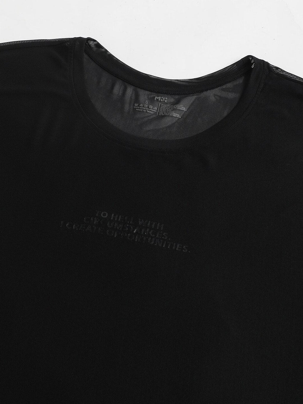 MKH Typography Printed Dri-Fit Relaxed Fit Training or Gym T-Shirt