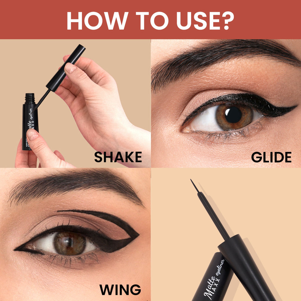 Swiss Beauty Matte Max Eyeliner Black