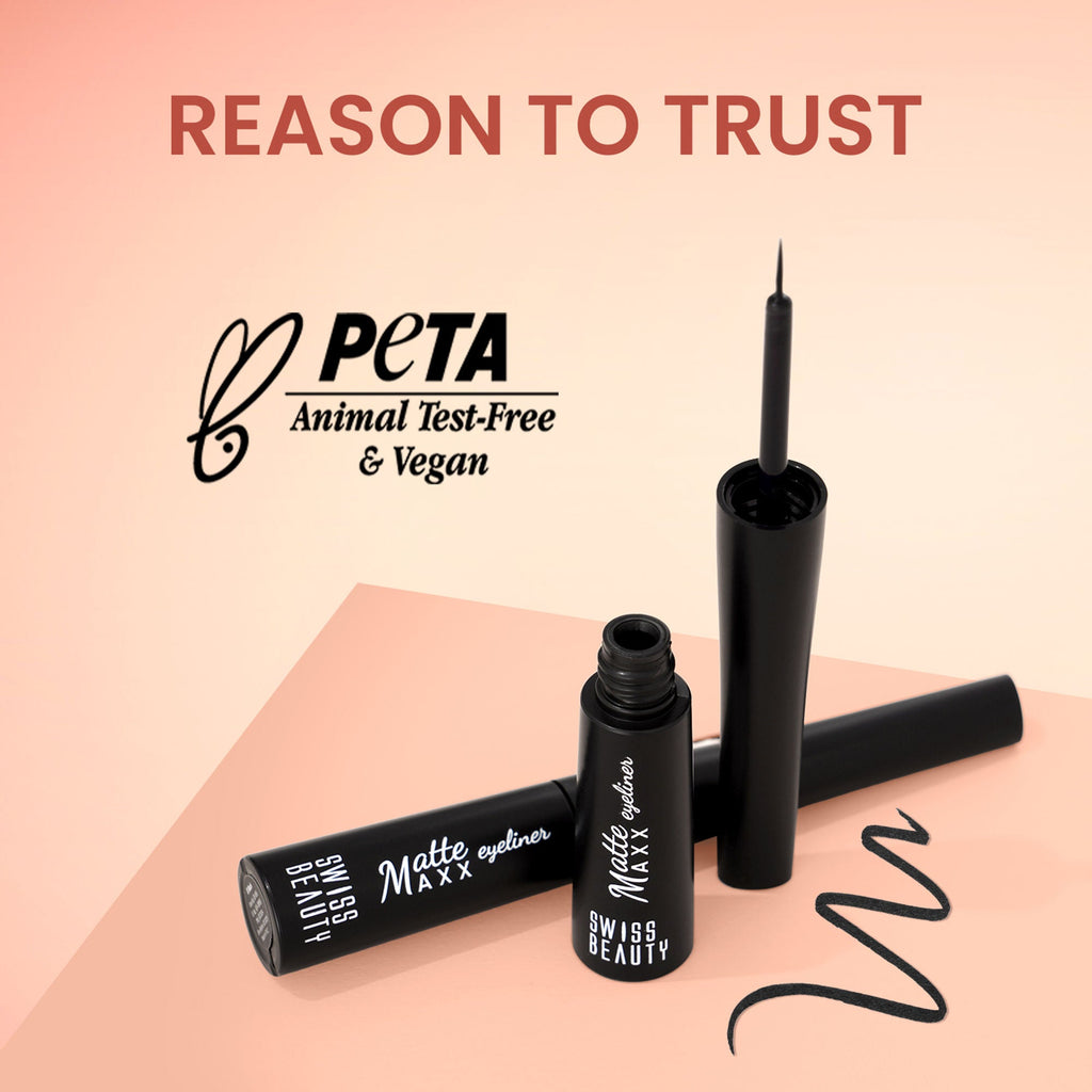 Swiss Beauty Matte Max Eyeliner Black