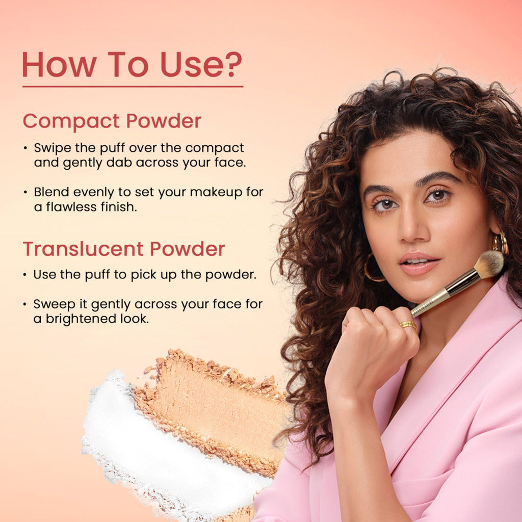 Swiss Beauty Matte & Set Duo Lightweight Compact Powder - 02 Beige and Translucent