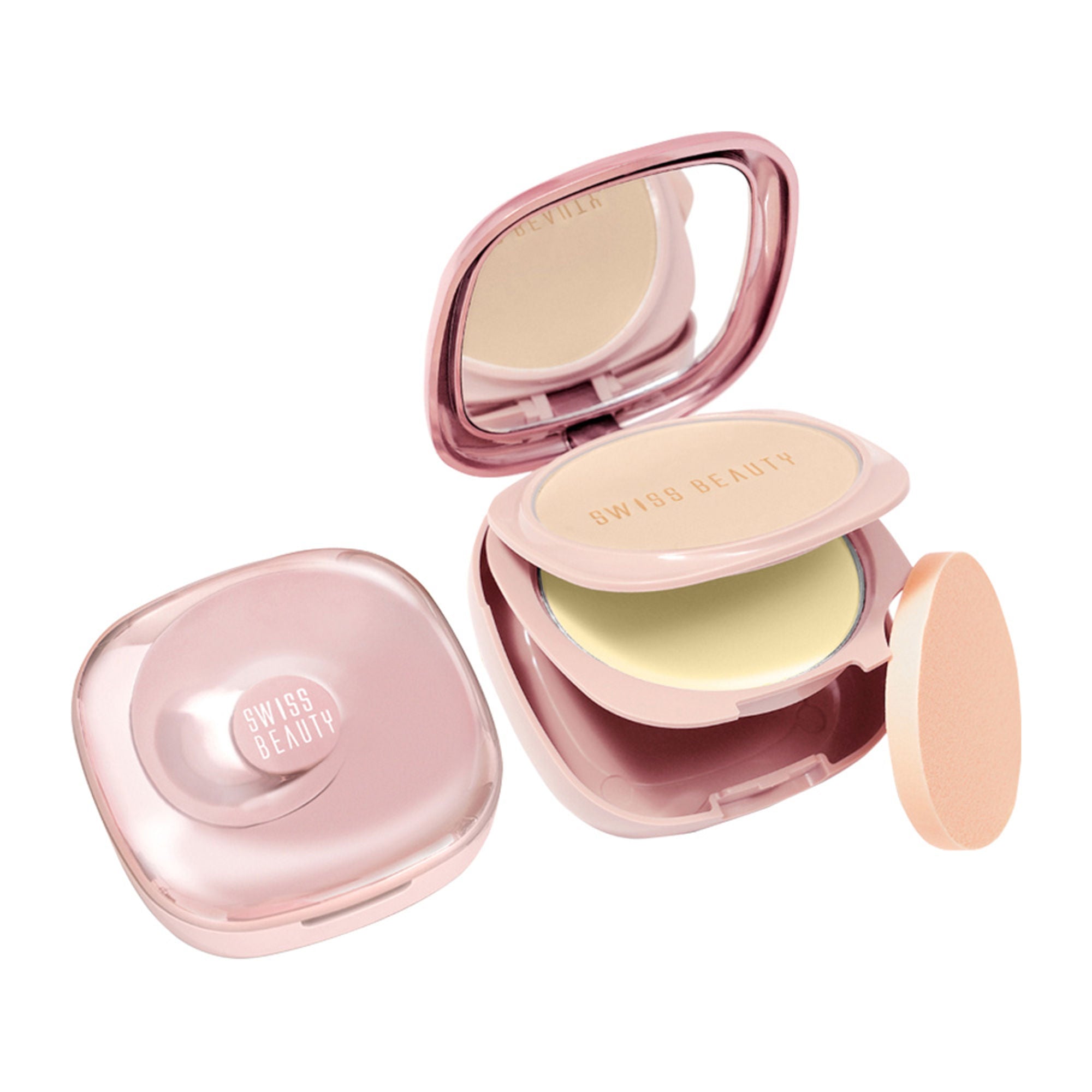 Swiss Beauty Matte & Set Duo Lightweight Compact Powder - 03 Sand and Banana
