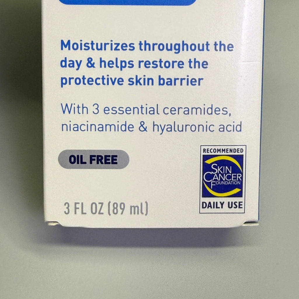 CERAVE (2 PACK, 3 oz Each) AM + PM Facial Moisturizing Lotion w/ SPF 30 BB 01/27