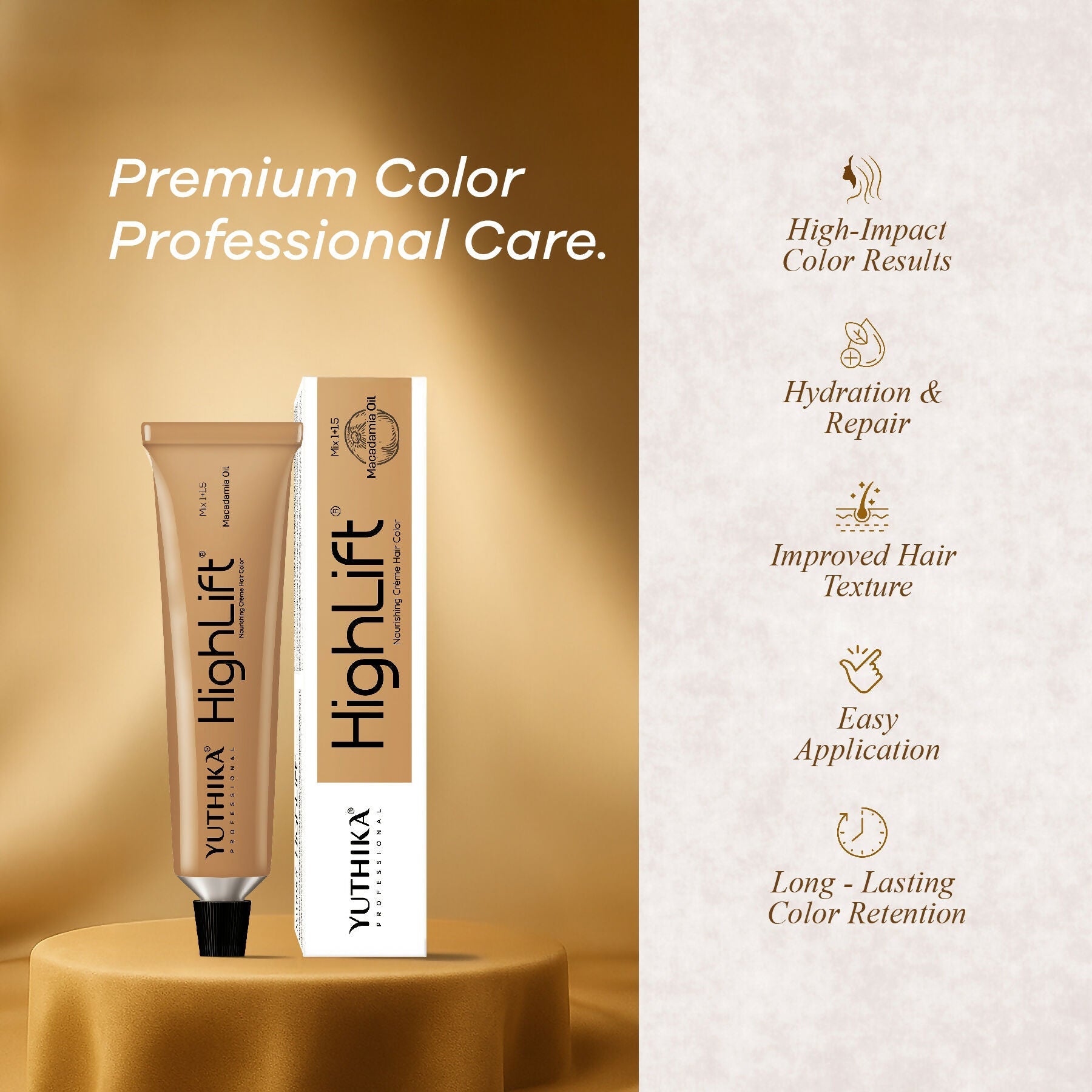 Yuthika Professional High lift Creme Hair Colour 13 Light Brown