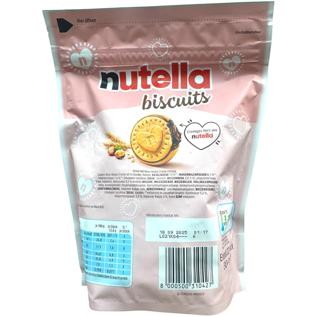 Nutella Chocolate Biscuits – Hazelnut Cream-Filled Snack