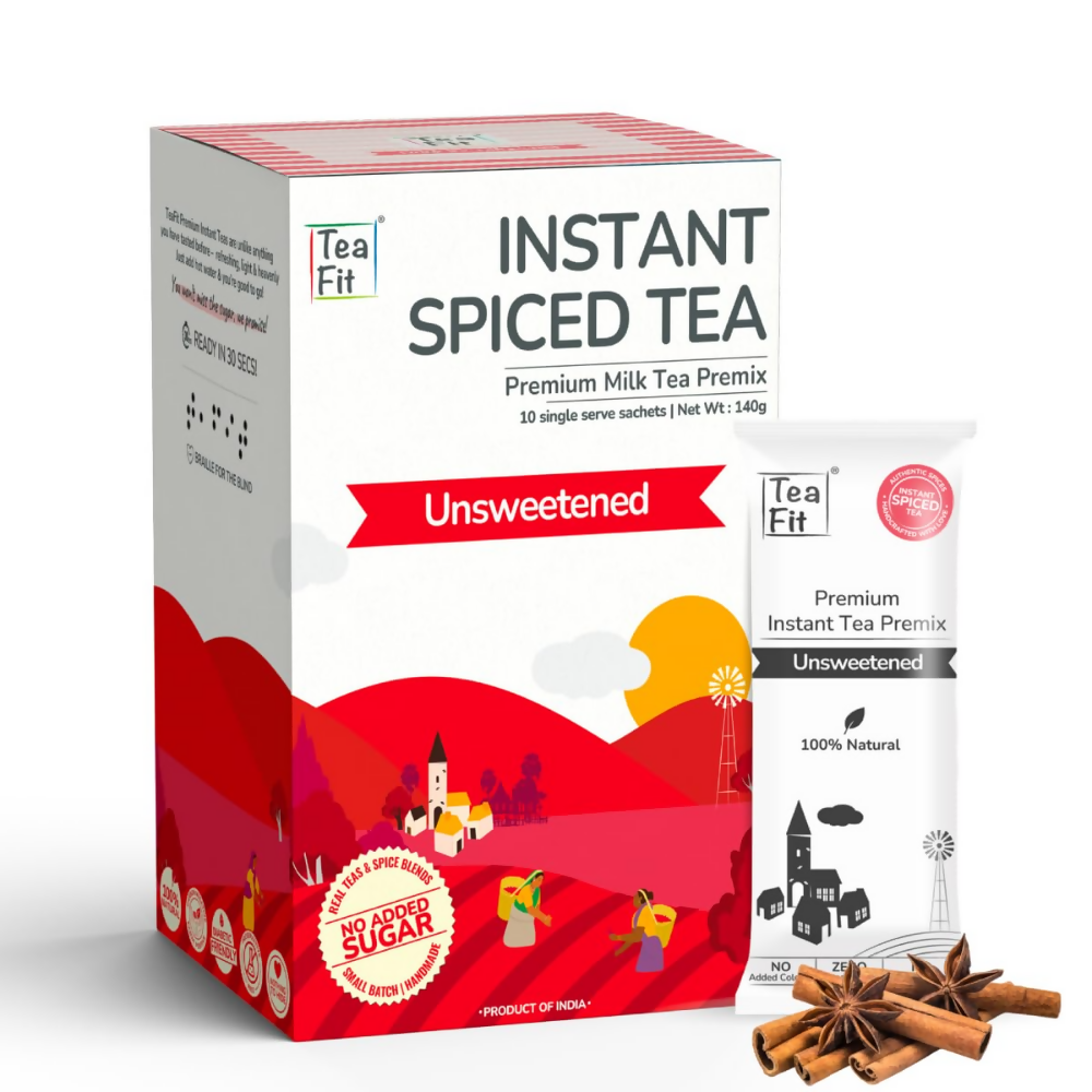TeaFit Premium Zero Sugar Instant Tea Premix - Masala & Cardamom