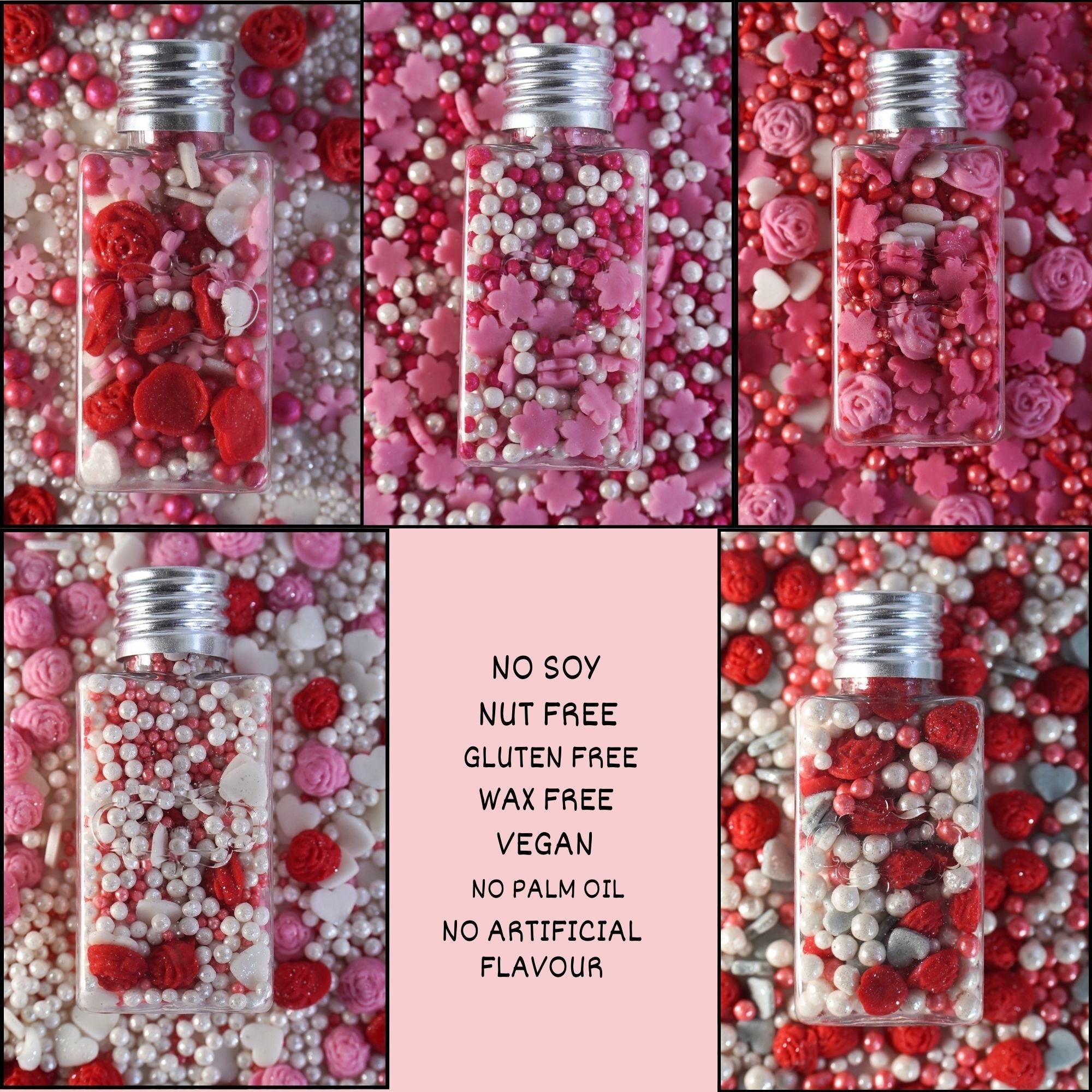 Confect Glittering Grace I Silver & White Pearls | Edible Mother's Day Sprinkles