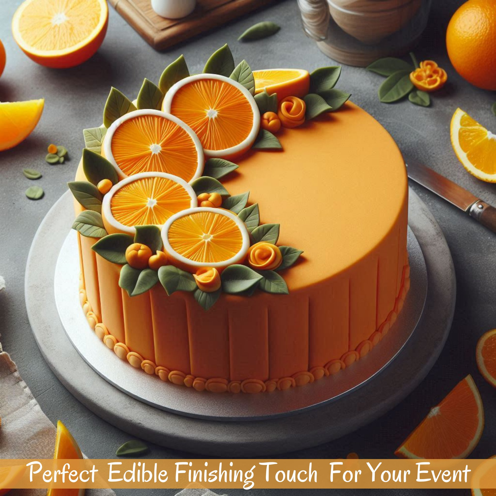 Confect Citrus Orange Fondant | Edible Sugarpaste