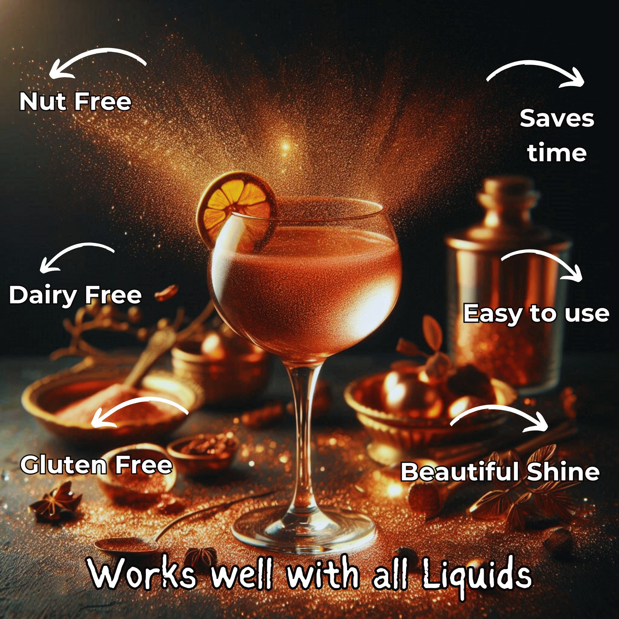 Confect Flaming Copper | Edible Luster Dust