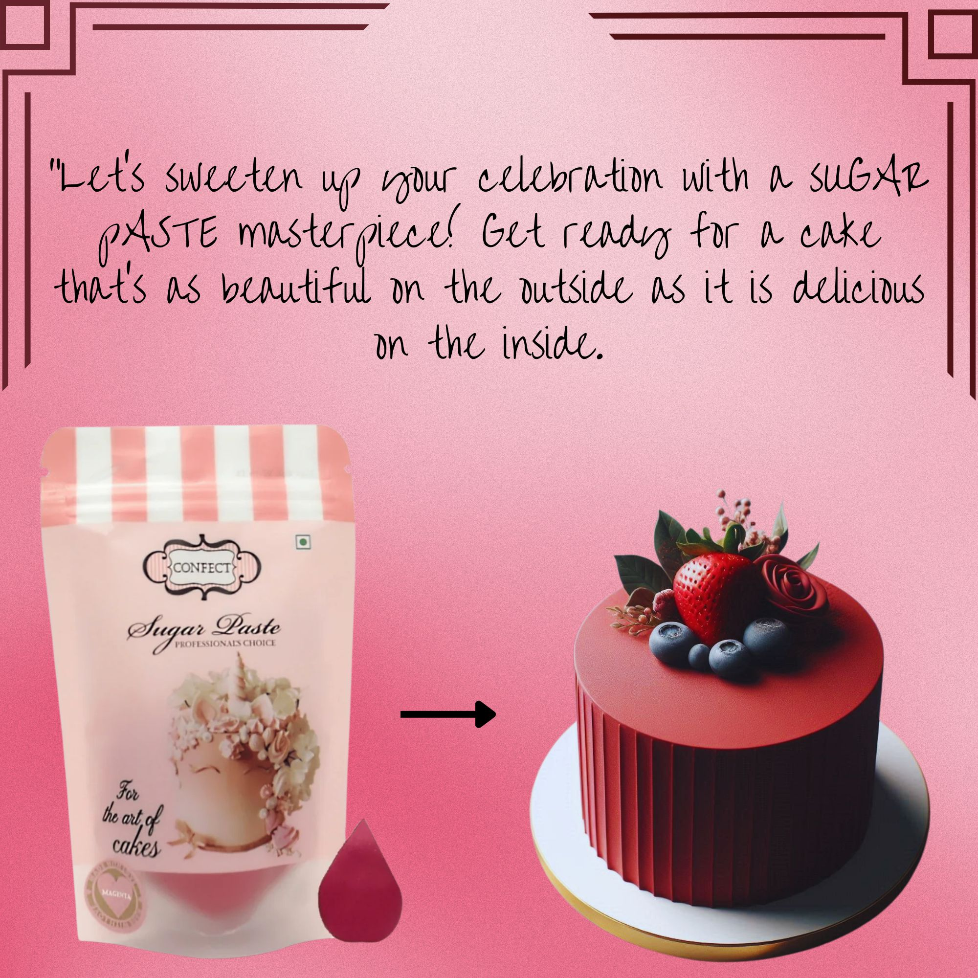 Confect Magenta Fondant | Edible Sugarpaste