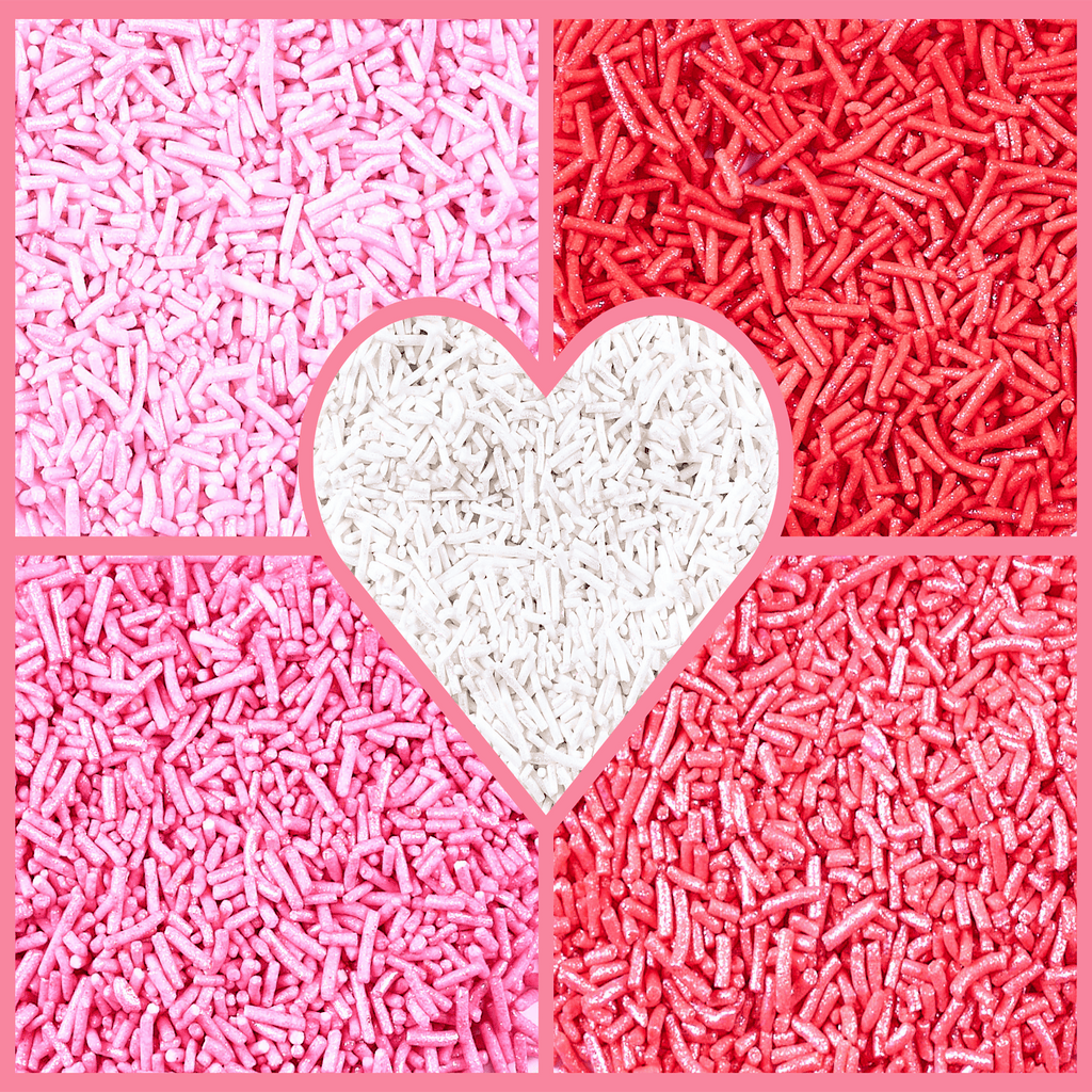 Confect Valentine Sprinkles | 04 Edible Decoration for Baking & Dessert