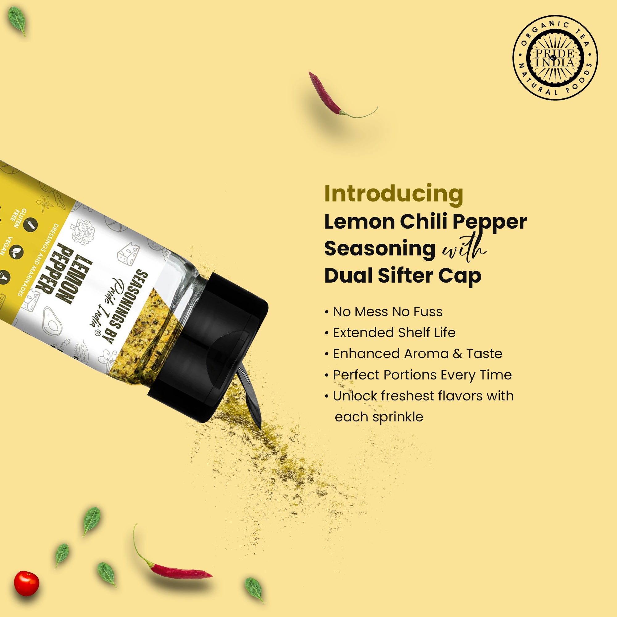 Lemon Chili Pepper Seasoning