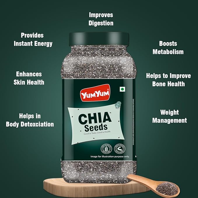 Yum Yum Raw Chia Seeds Jar