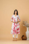 Joban Fashion Magenta Tie & Dye Kurta Pant Set