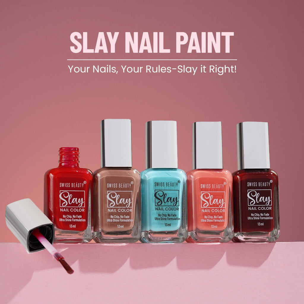 Swiss Beauty Slay Nail Color With Ultra Shine Formulation - 70 Violet