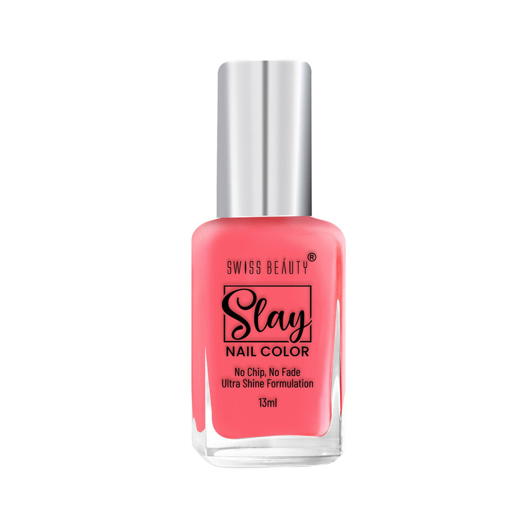 Swiss Beauty Slay Nail Color With Ultra Shine Formulation - 75 Princess Pink