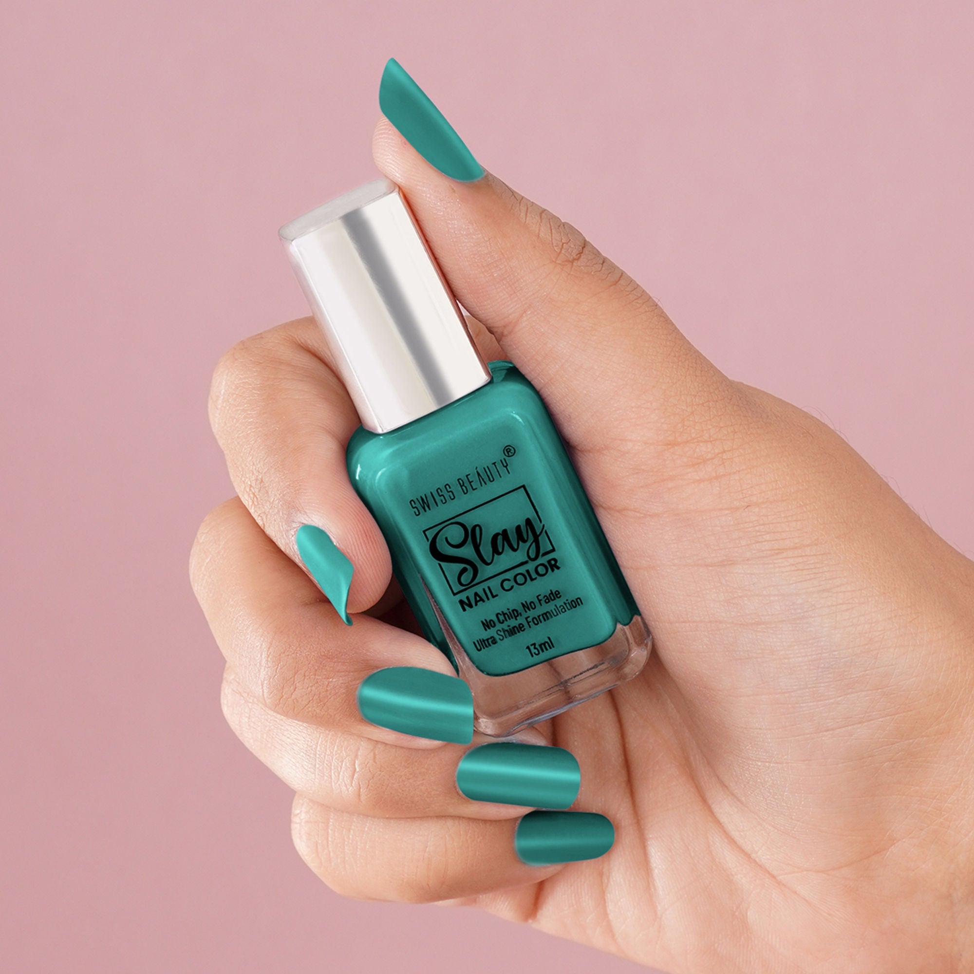Swiss Beauty Slay Nail Color With Ultra Shine Formulation - 78 Sea Deep Blue