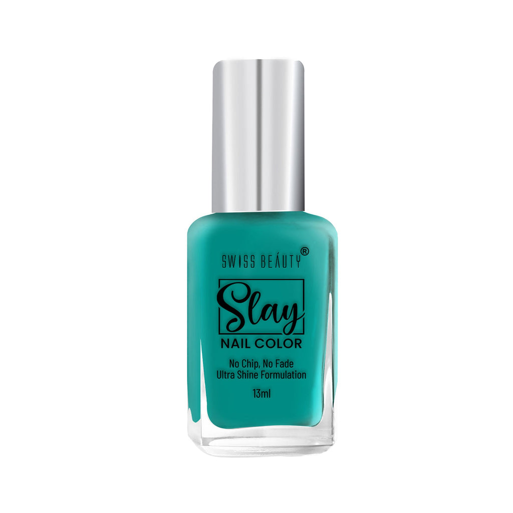 Swiss Beauty Slay Nail Color With Ultra Shine Formulation - 78 Sea Deep Blue