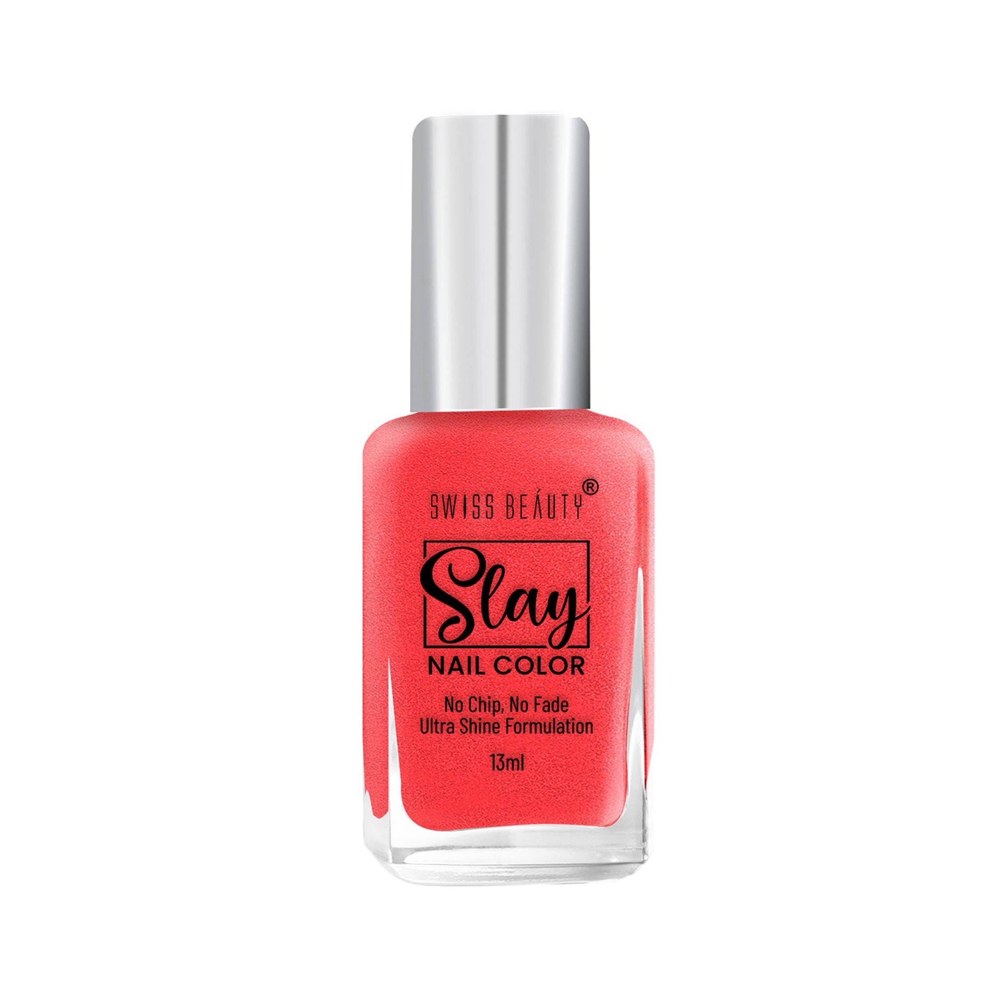 Swiss Beauty Slay Nail Color With Ultra Shine Formulation - 81 Chilli Red