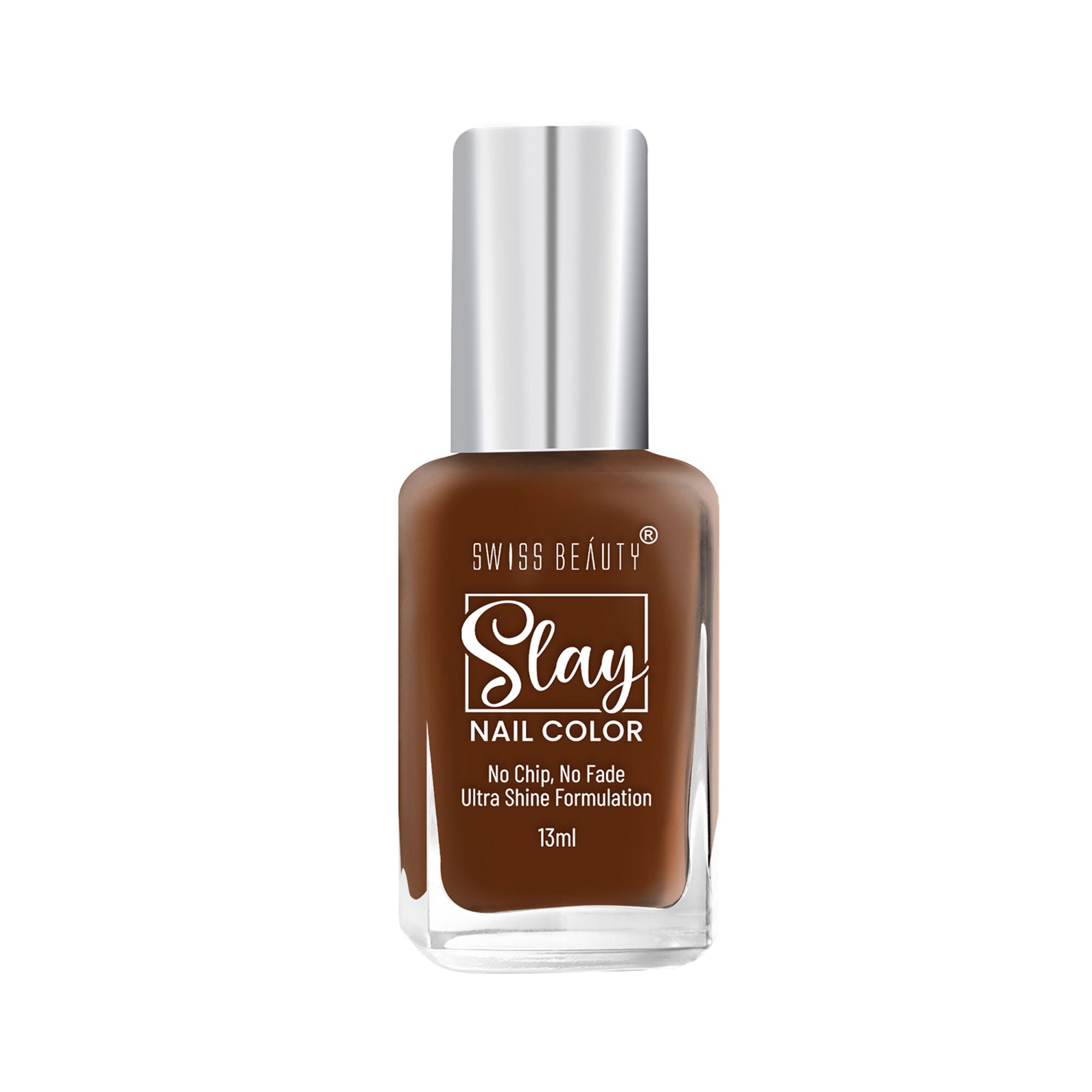 Swiss Beauty Slay Nail Color With Ultra Shine Formulation - 87 Coffee Break