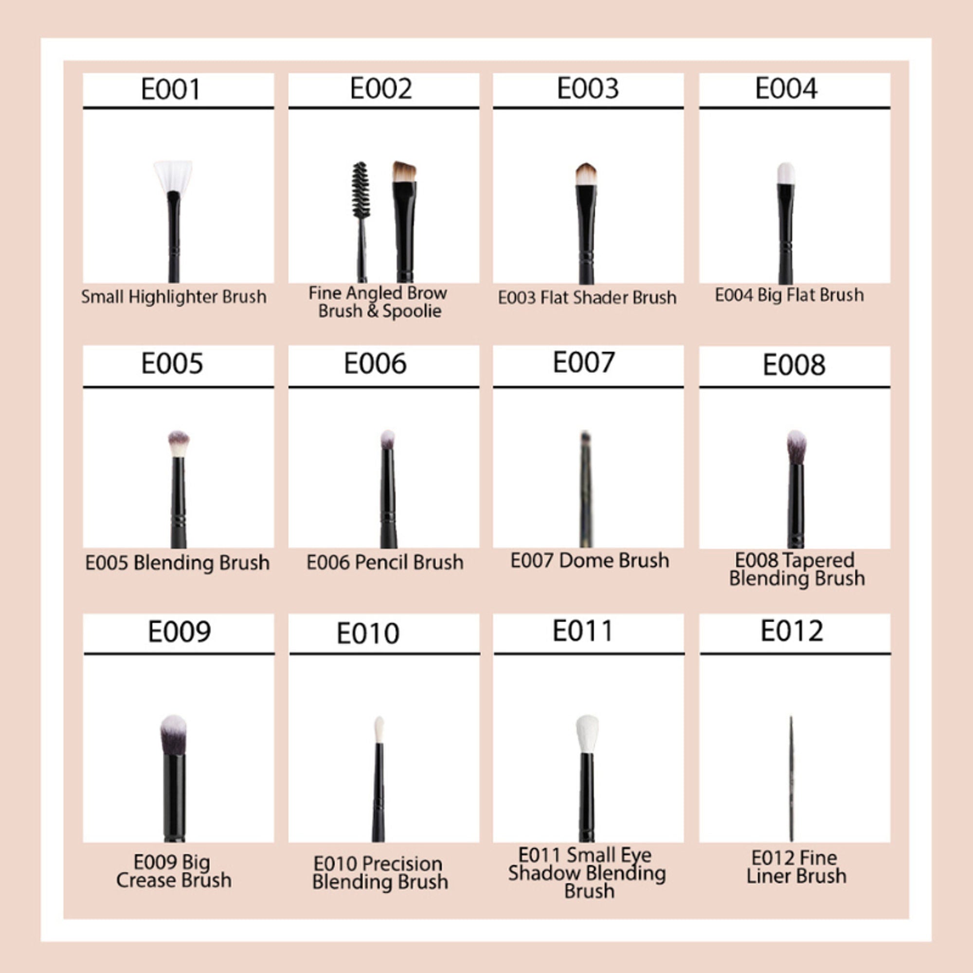 CUFFS N LASHES Fine Angled Brow Brush & Spoolie - E002