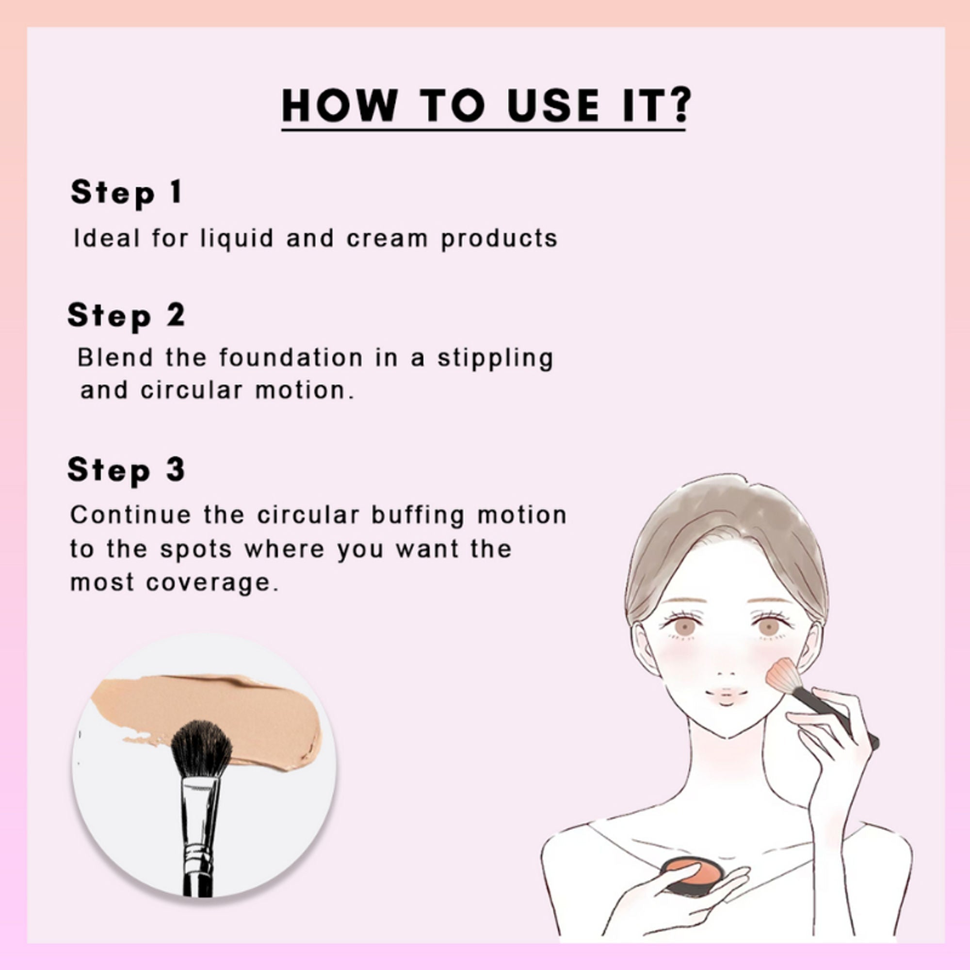 CUFFS N LASHES Eyeshadow Blending Brush - E005