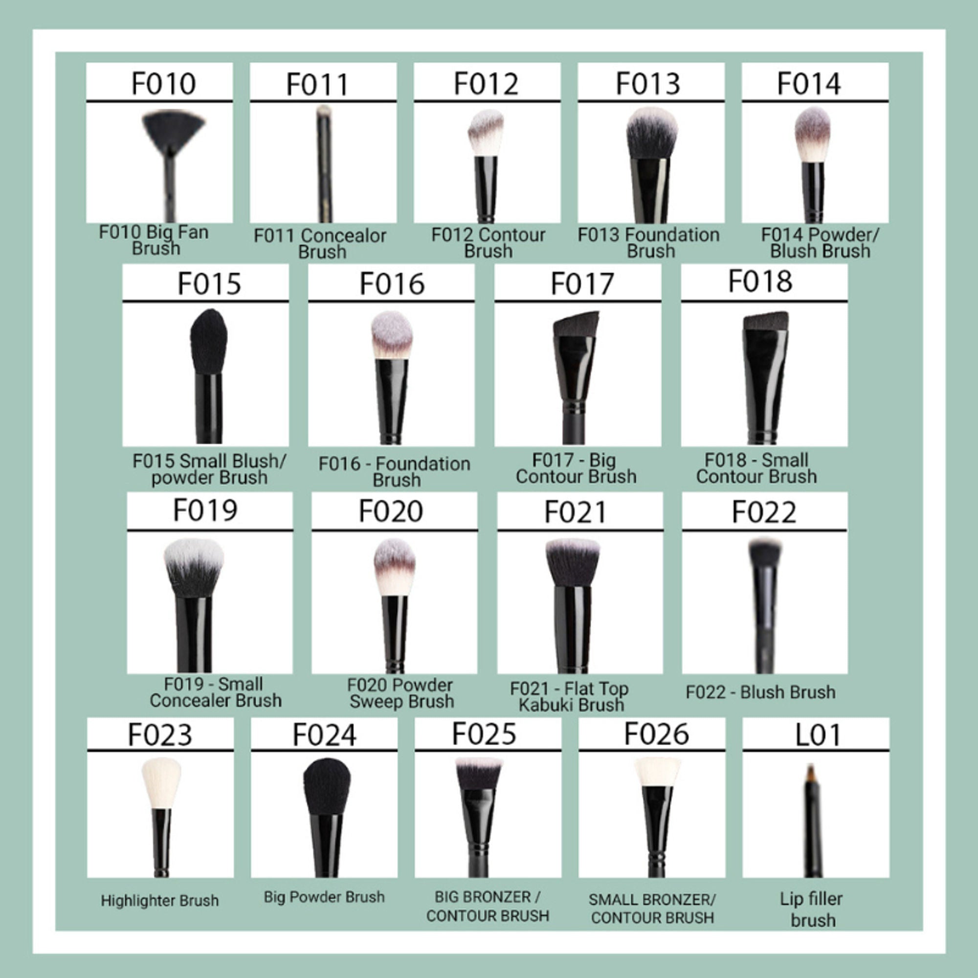 CUFFS N LASHES Big Bronzer Contour Brush - F025