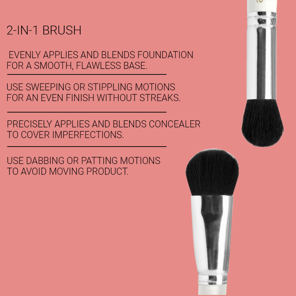 CUFFS N LASHES Concealer & Foundation Dual Brush - 03