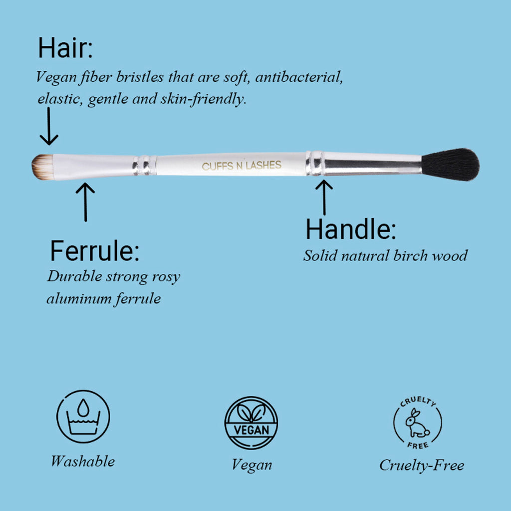 CUFFS N LASHES Flat Brush & Blending Dual Brush - 04