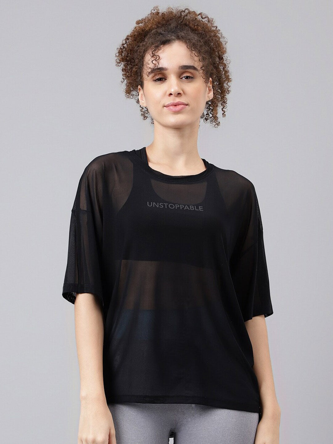 MKH Typography Printed Relaxed Fit Sheer Dri-FIT T-shirt