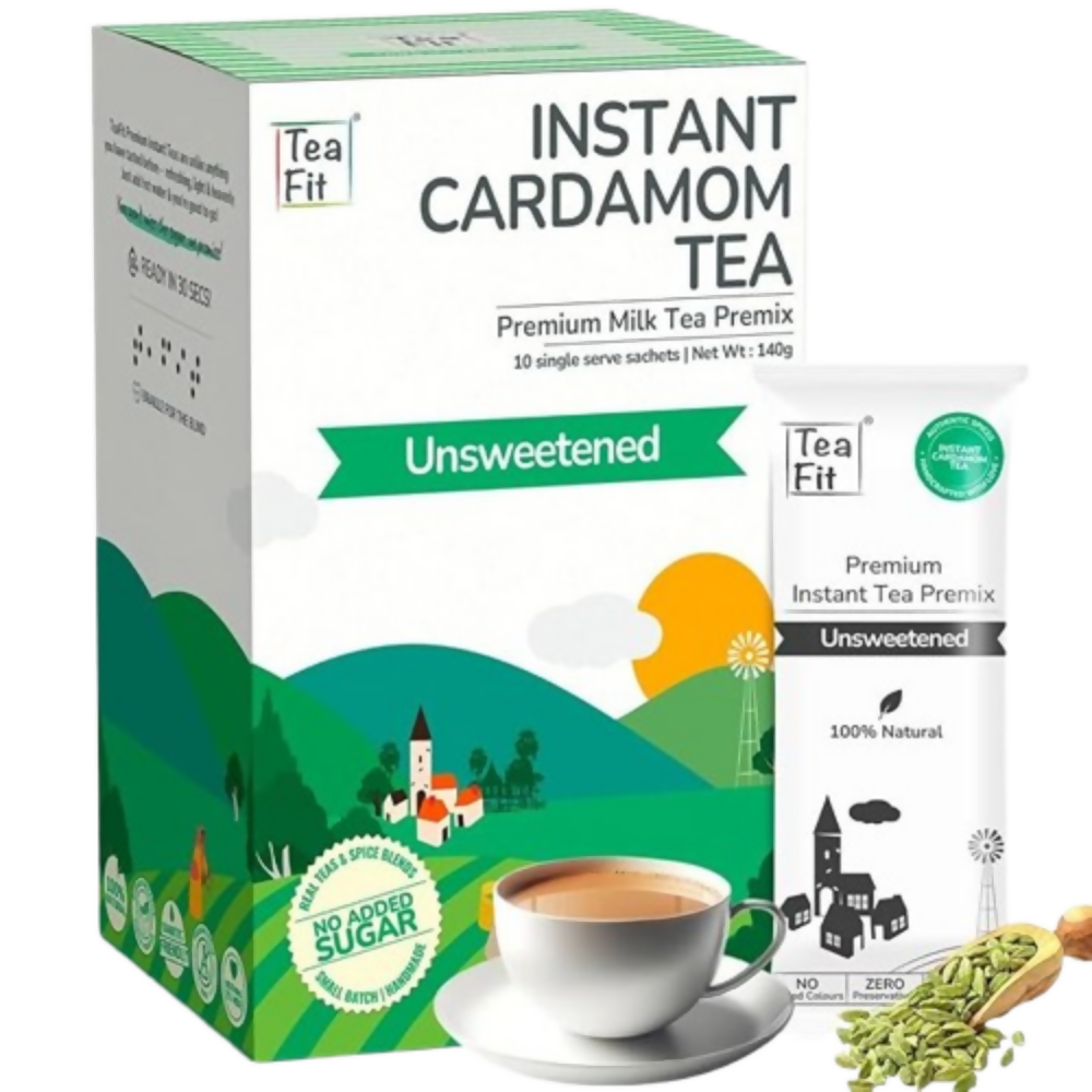TeaFit Premium NO SUGAR Instant Cardamom Tea Premix