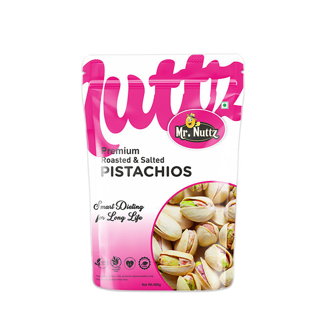 Mr. Nuttz Roasted & Salted Pistachios Pouch