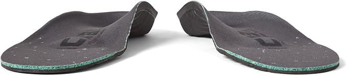 Icebug Comfort Insoles with Dynamic Arch Support, Charcoal High Arch, M 6/W 7.5-8