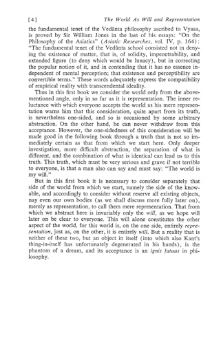 The World as Will and Representation, Vol. 1 by Schopenhauer, Arthur