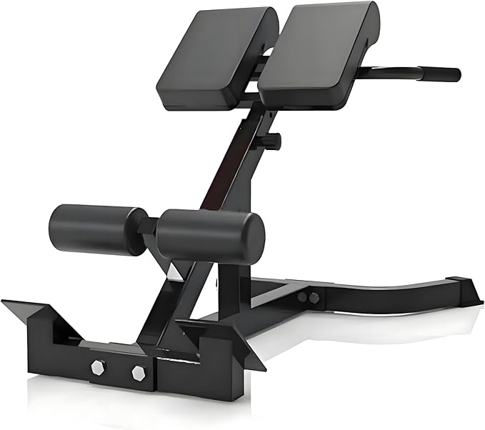 ComMax Roman Chair Back Hyperextension Bench Adjustable Back Exercise Machine Home Gym Workout Equipment for Abs and Glute