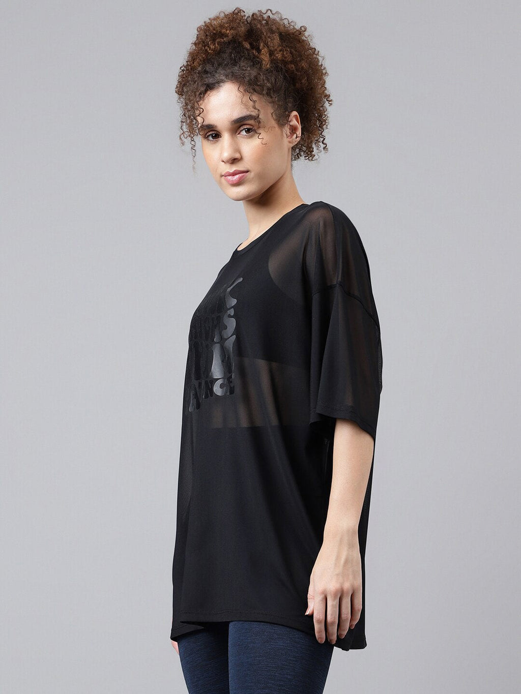 MKH Typography Printed Dri-FIT Relaxed Fit Sports T-shirt