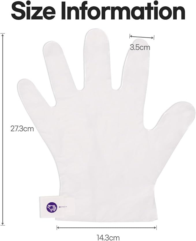 Epielle Moisturizing Hand Masks 6 Pairs, Deep Moisturizing Gloves for Dry, Cracked Hands, Relieve and Soften with Sunflower Seed Oil & Avocado Oil, Korean Skin Care, Spa Set, Self Care Gifts for Women
