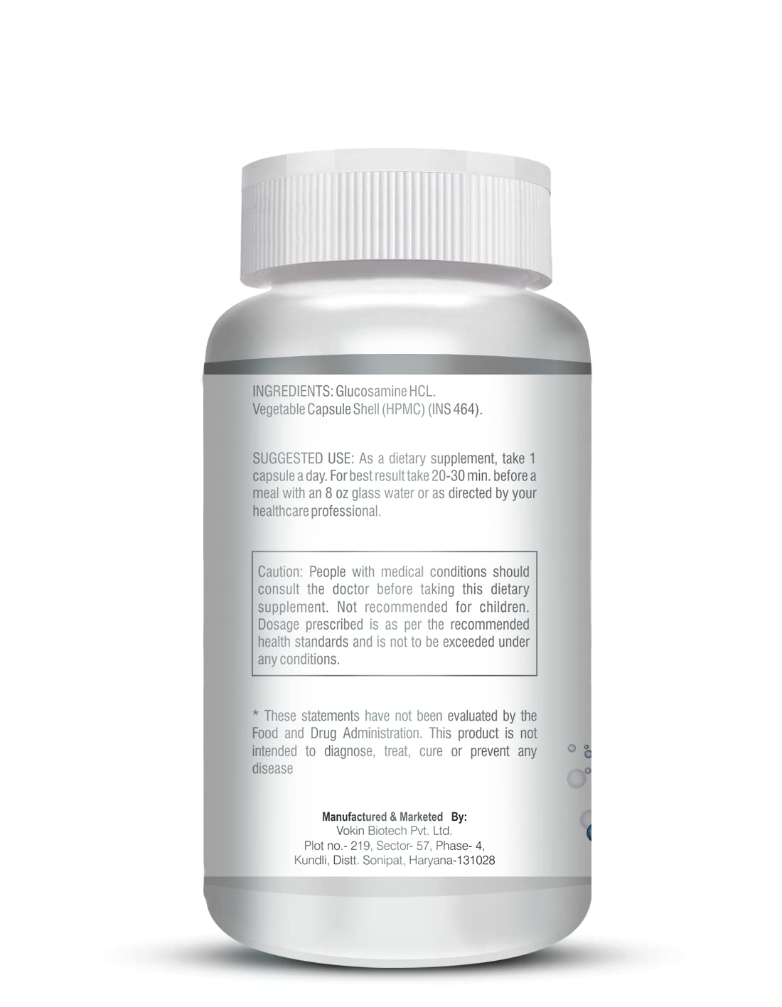 Vokin Biotech Glucosamine HCL Supplement Supports Joint Health -500mg