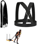 Sled Harness, Weight Speed Tire Pulling Workout Resistance and Assistance Trainer Physical Training Rope Football Exercise Equipment for Outdoor Indoor Men and Women